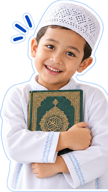 Santri memeluk Al-Qur'an