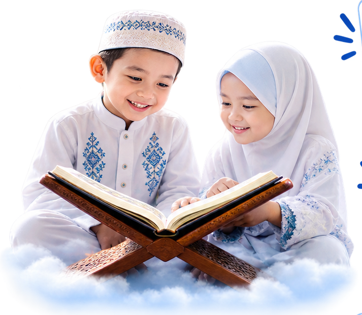 Anak-anak membaca Al-Qur'an